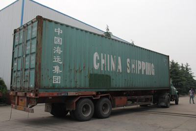 發(fā)往國(guó)外發(fā)電機(jī)組已裝車(chē)發(fā)貨2